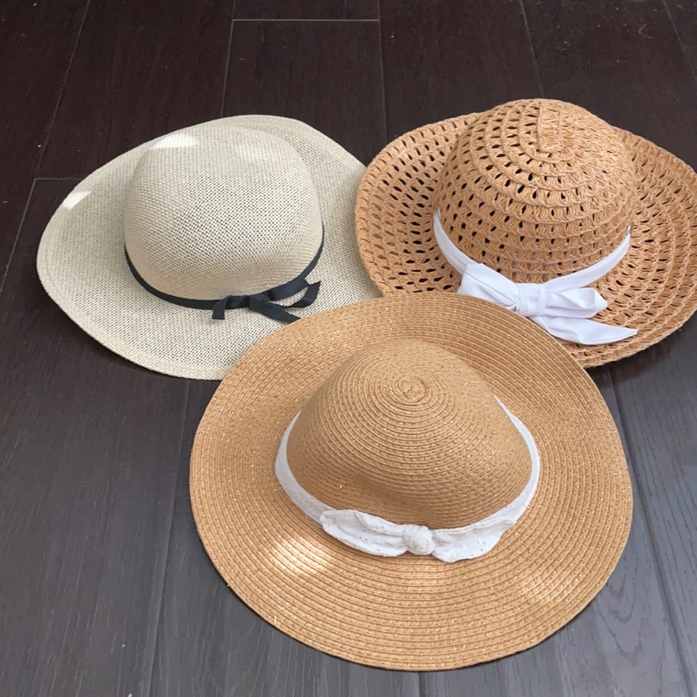 Girls assorted sun hats